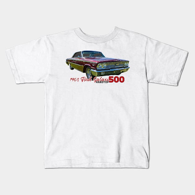 1963 Ford Galaxie 500 Hardtop Kids T-Shirt by Gestalt Imagery